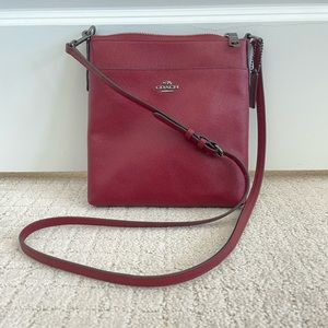 Burgundy Coach Crossbody Bag